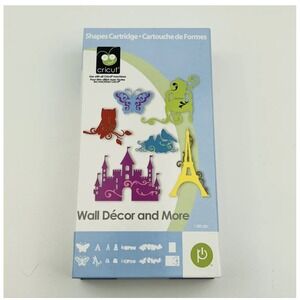 Cricut Wall Decor and More Shapes Cartridge 2000270 with Overlay and Handbook